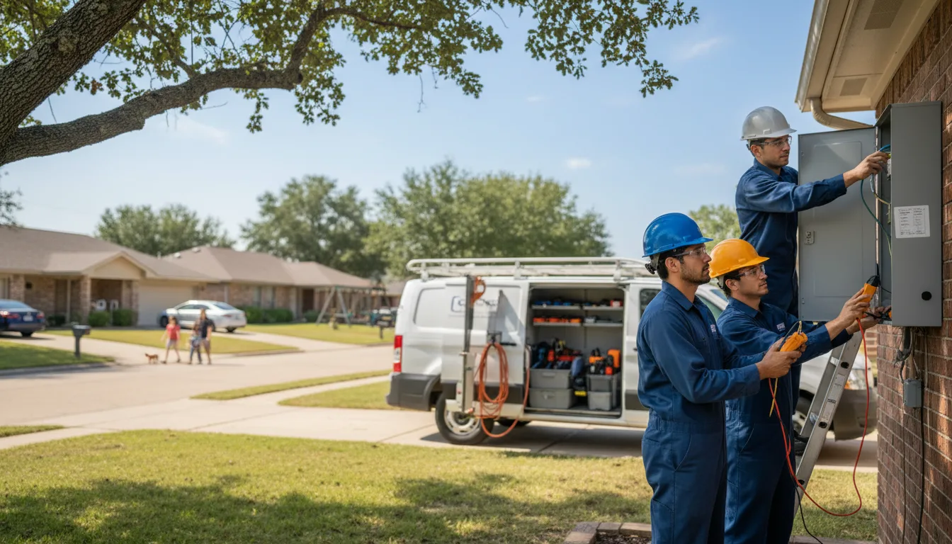 Certified electrician providing emergency electrical services in Fenwick, MI